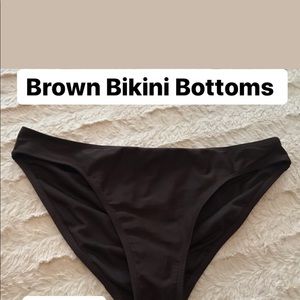 Brown bikini bottoms